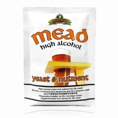 Дріжджі для меду Bulldog MEAD High Alcohol Yeast, 28 г 2902 фото