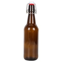 Бутылка стеклянная с бугельной крышкой (коричневая), 0,5 л