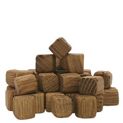 Дубовые кубики Карамель (сильная обжарка), 50 г 16634 фото