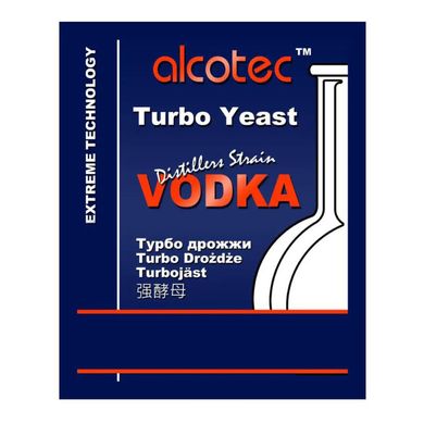 Турбо-дрожжи Alcotec Distillers Vodka Turbo, 73 г 7071 фото
