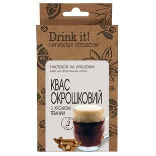 Набір для настоювання Drink it Квас окрошковий з хроном темний 16696 фото