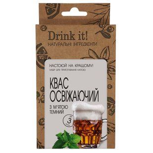 Набір для настоювання Drink it Квас освіжаючий з м'ятою темний 16699 фото