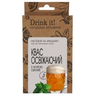 Набір для настоювання Drink it Квас освіжаючий з м'ятою світлий 16698 фото
